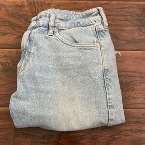 We The Free Blue Distressed Denim Ripped Jeans Casual Festival Concert Boho